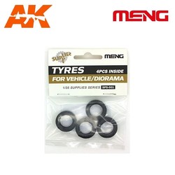 Tyres for Vehicle/Diorama(4pcs) - Scale 1/35 - Meng Models - MM SPS-001