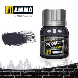 Drybrush Panzer Grey - 40ml - Ammo by Mig Jimenez - A.MIG-0604