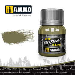 Drybrush Green - 40ml - Ammo by Mig Jimenez - A.MIG-0607