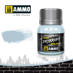 Drybrush Light Blue - 40ml - Ammo by Mig Jimenez - A.MIG-0613