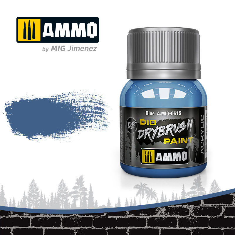 Ammo by Mig Jimenez Drybrush Blue - 40ml - Ammo by Mig Jimenez - A.MIG-0615