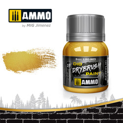 Drybrush Brass - 40ml - Ammo by Mig Jimenez - A.MIG-0623