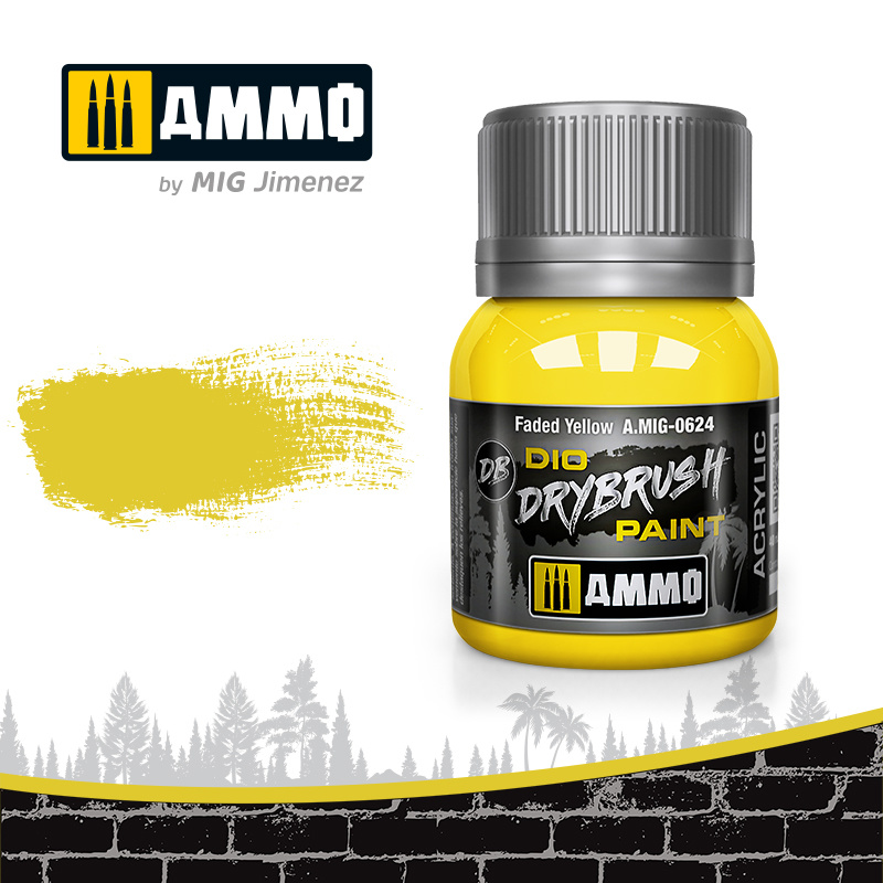 Ammo by Mig Jimenez Drybrush Faded Yellow - 40ml - Ammo by Mig Jimenez - A.MIG-0624