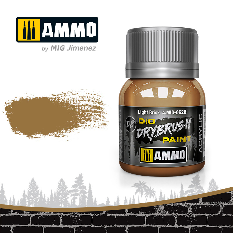 Ammo by Mig Jimenez Drybrush Light Brick - 40ml - Ammo by Mig Jimenez - A.MIG-0626