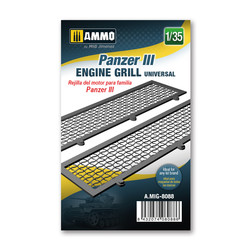 Panzer III engine grilles universal - Ammo by Mig Jimenez - A.MIG-8088