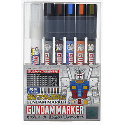 Gundam Pouring Inking Pen Set - Mr Hobby - Gunze - MRH-AMS-122