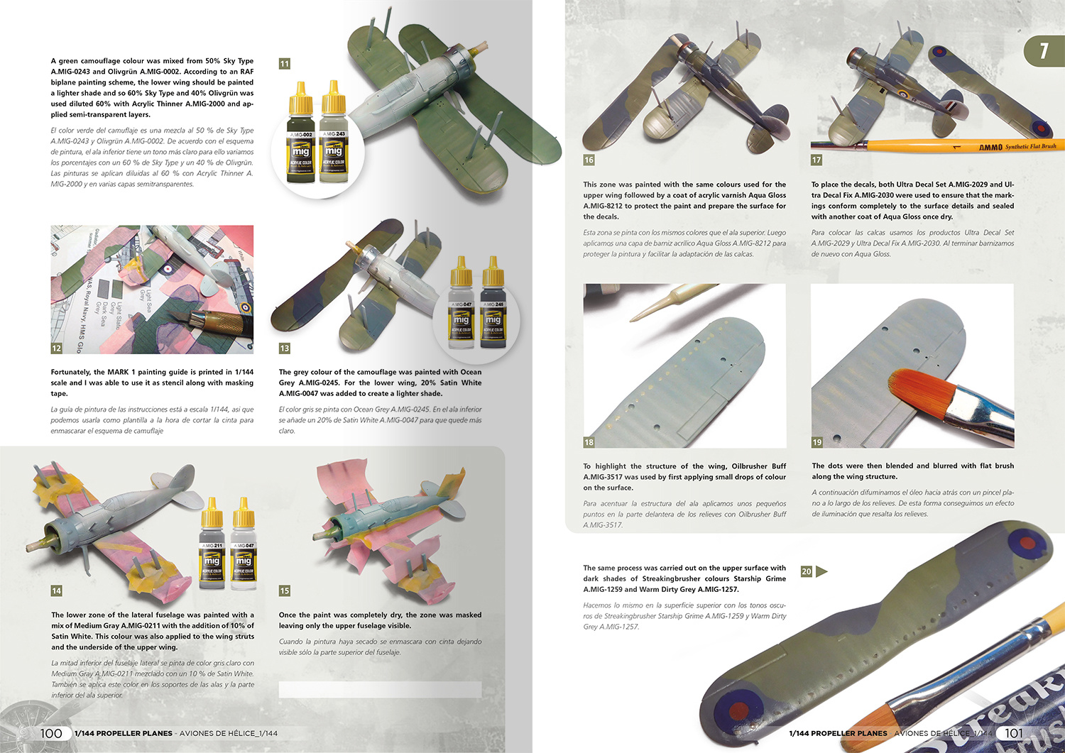 Ammo by Mig Jimenez Propeller Planes 1/144 Vol. 1 English, Spanish - Ammo by Mig Jimenez - A.MIG-6144
