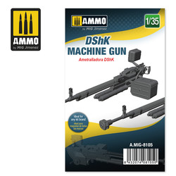 DShK Machine Gun - Scale 1/35 - Ammo by Mig Jimenez - A.MIG-8105