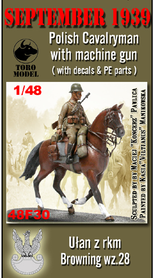 Toro Models Polish Cavaleryman with Machine Gun - Scale 1/48 - Toro Model - TOR48F30
