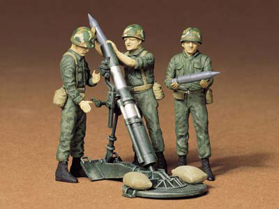 Academy U.S. 107mm Mortar & Crew - Scale 1/35 - Academy - ACA-AA12