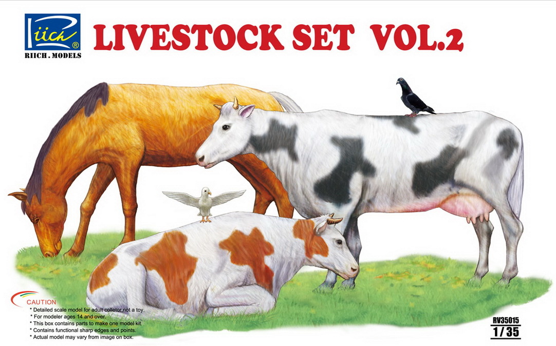 Riich Models Livestock Set Volume 2 - Scale 1/35 - Riich Models - RIH 35015