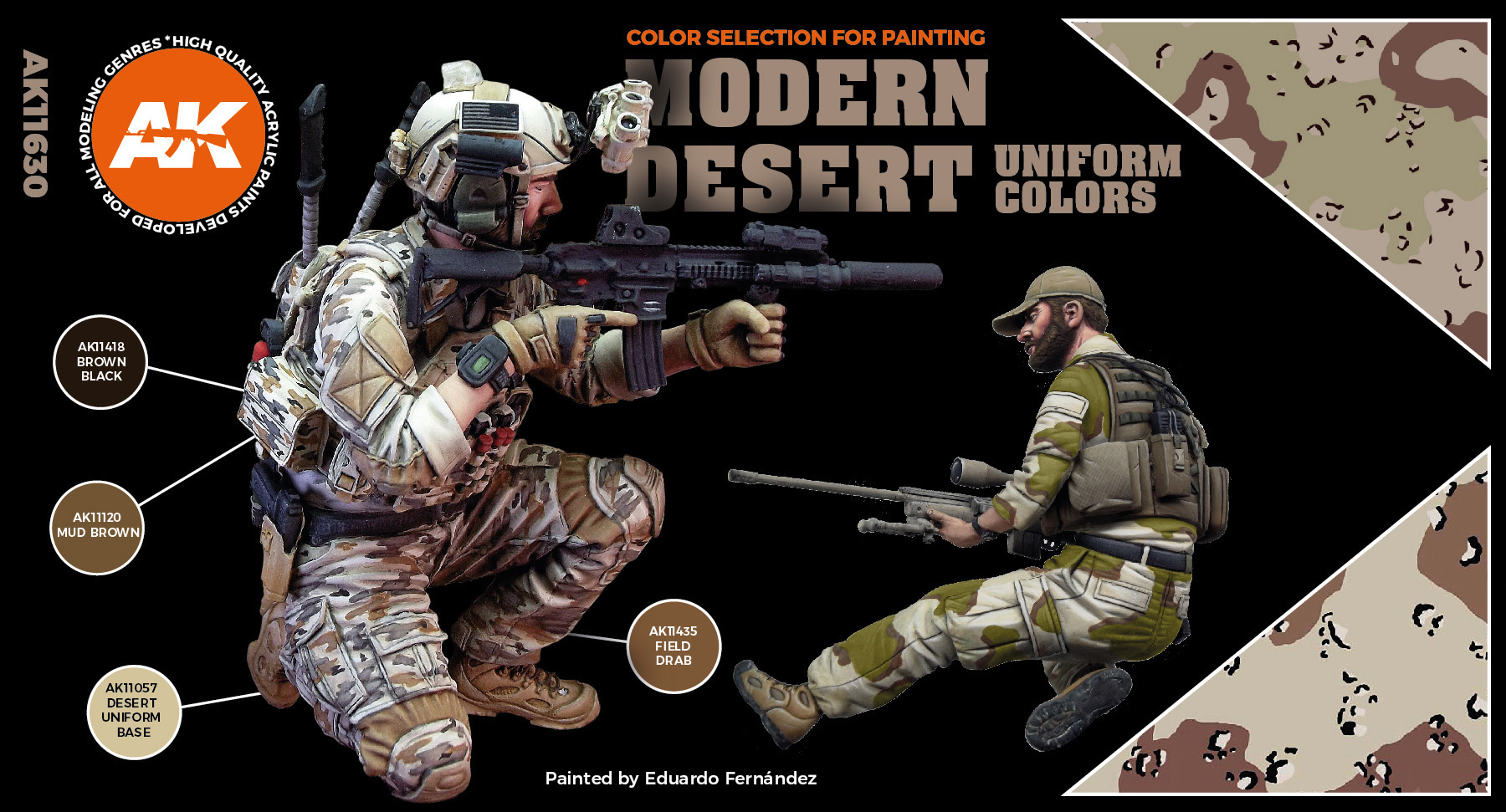 AK-Interactive Modern Desert Uniform Colors Set - AK-Interactive - AK-11630