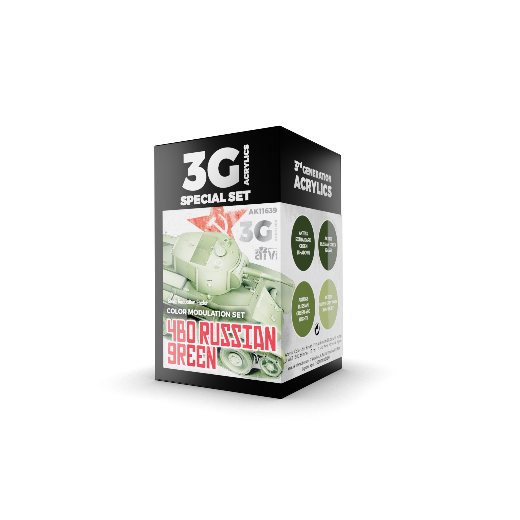 AK-Interactive Modulation 4Bo Russian Green Set - AK-Interactive - AK-11639