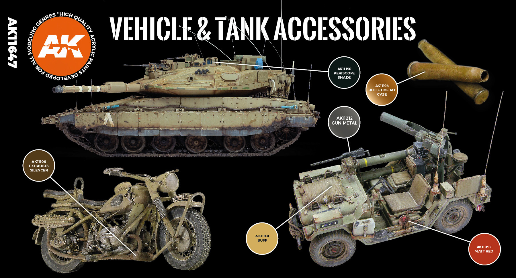 AK-Interactive Tank Accesories Set - AK-Interactive - AK-11647