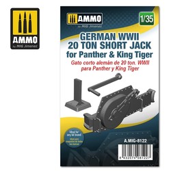 German WWII 20 ton Short Jack for Panther & King Tiger - Scale 1/35 - Ammo by Mig Jimenez - A.MIG-8122