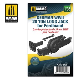 German WWII 20 ton Long Jack for Ferdinand - Scale 1/35 - Ammo by Mig Jimenez - A.MIG-8120