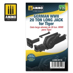 German WWII 20 ton Long Jack for Tiger - Scale 1/35 - Ammo by Mig Jimenez - A.MIG-8119