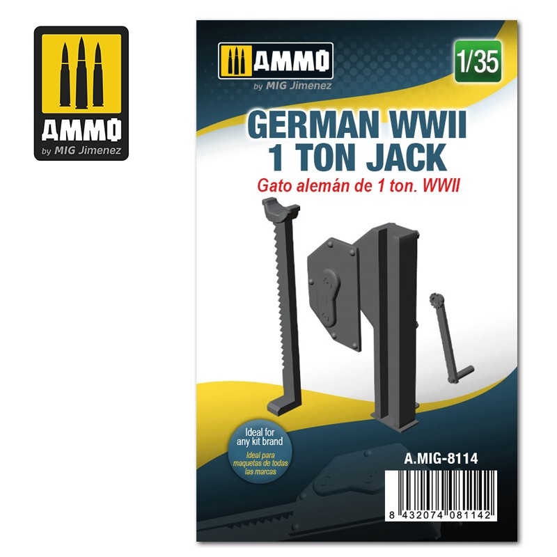 Ammo by Mig Jimenez German WWII 1 ton Jack - Scale 1/35 - Ammo by Mig Jimenez - A.MIG-8114