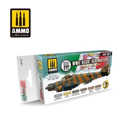 Aircraft Paint Sets - WWII Regia Aeronautica Early Colors - Ammo by Mig Jimenez - A.MIG-7237