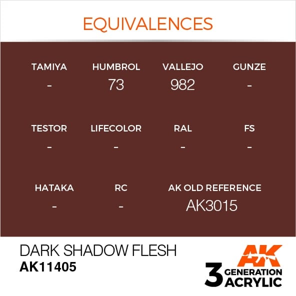 AK-Interactive Dark Shadow Flesh - 17ml - AK-Interactive - AK-11405