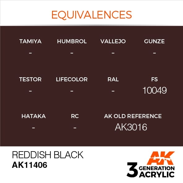 AK-Interactive Reddish Black - 17ml - AK-Interactive - AK-11406