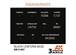 AK-Interactive Black Uniform Base - 17ml - AK-Interactive - AK-11407