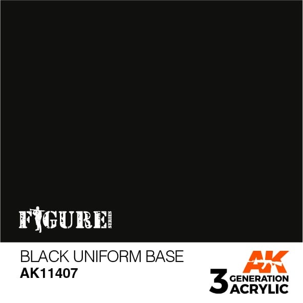 AK-Interactive Black Uniform Base - 17ml - AK-Interactive - AK-11407