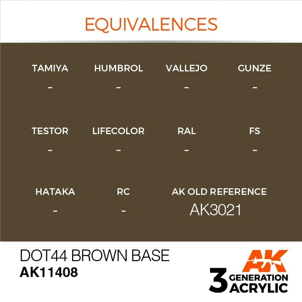 AK-Interactive Dot44 Brown Base - 17ml - AK-Interactive - AK-11408