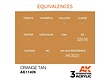 AK-Interactive Orange Tan - 17ml - AK-Interactive - AK-11409