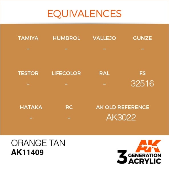 AK-Interactive Orange Tan - 17ml - AK-Interactive - AK-11409