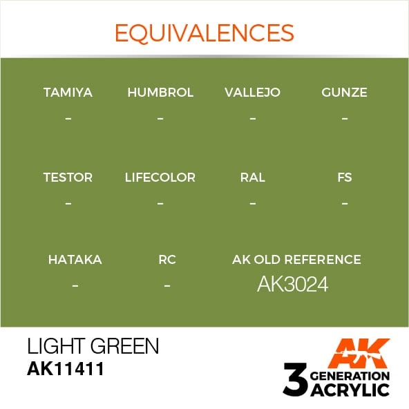 AK-Interactive Light Green - 17ml - AK-Interactive - AK-11411
