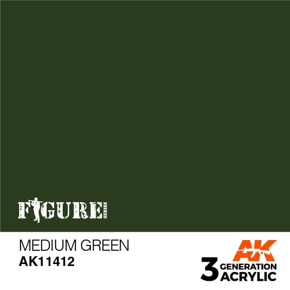 AK-Interactive Medium Green - 17ml - AK-Interactive - AK-11412