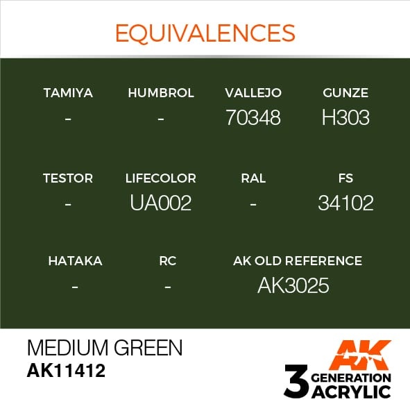 AK-Interactive Medium Green - 17ml - AK-Interactive - AK-11412
