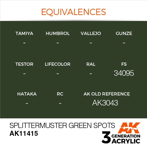 AK-Interactive Splittermuster Green Spots - 17ml - AK-Interactive - AK-11415