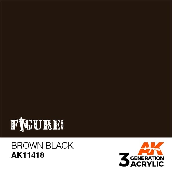 AK-Interactive Brown Black - 17ml - AK-Interactive - AK-11418