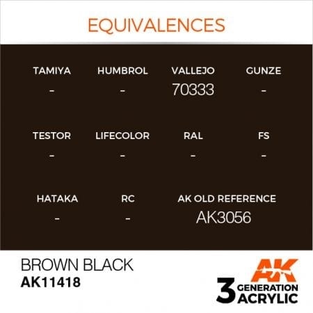 AK-Interactive Brown Black - 17ml - AK-Interactive - AK-11418