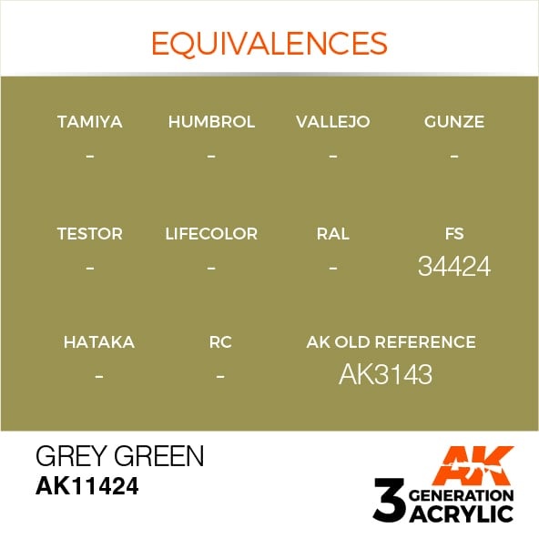 AK-Interactive Grey Green - 17ml - AK-Interactive - AK-11424