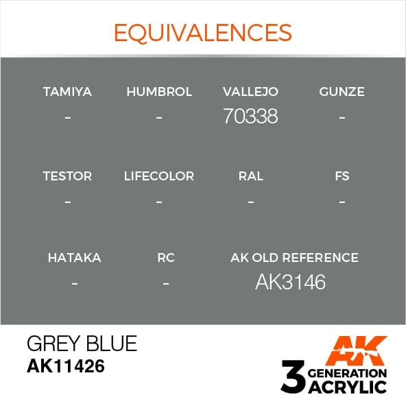 AK-Interactive Grey Blue - 17ml - AK-Interactive - AK-11426