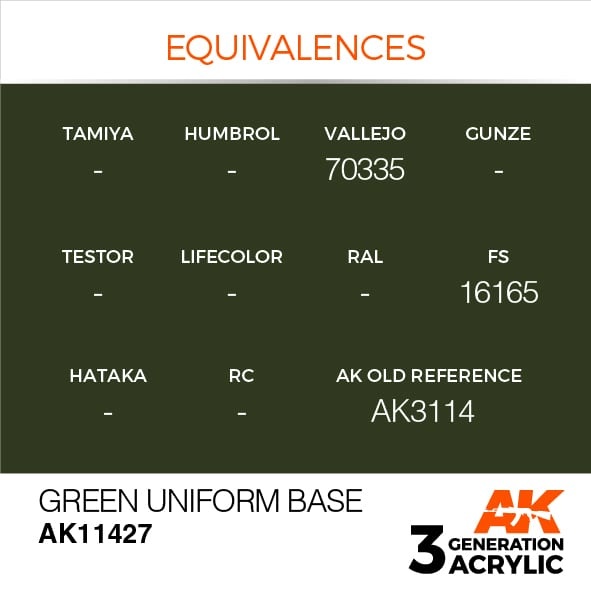 AK-Interactive Green Uniform Base - 17ml - AK-Interactive - AK-11427