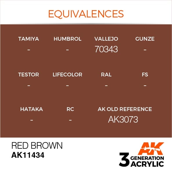 AK-Interactive Red Brown - 17ml - AK-Interactive - AK-11434