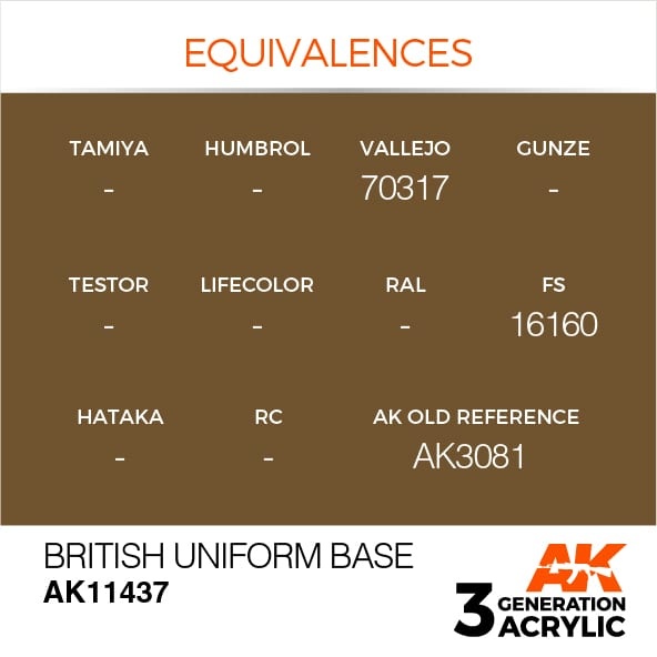 AK-Interactive British Uniform Base - 17ml - AK-Interactive - AK-11437