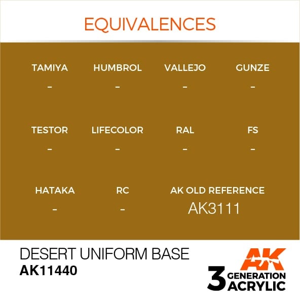 AK-Interactive Desert Uniform Base - 17ml - AK-Interactive - AK-11440