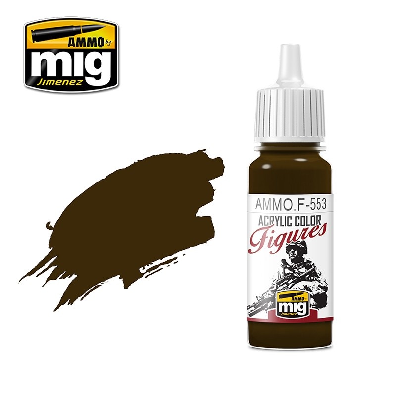 Ammo by Mig Jimenez Figure Series Burnt Brown Red - 17ml - Ammo by Mig Jimenez - AMMO.F-553