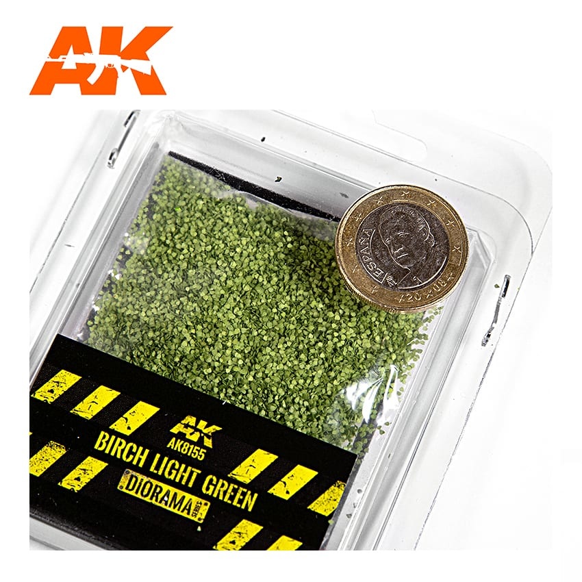 AK-Interactive Birch Light Green Leaves - 28 Mm. 1/72 (Bag 7 Gr.) - AK-Interactive - AK-8155