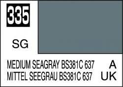 Mr Hobby / Gunze Mr Color Medium Seagray Bs381C 637 - 10ml - Mr Hobby / Gunze - MRH-C-335