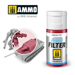 Acrylic Filter Red - 15ml - Ammo by Mig Jimenez - A.MIG-0817