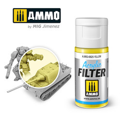 Acrylic Filter Yellow - 15ml - Ammo by Mig Jimenez - A.MIG-0825