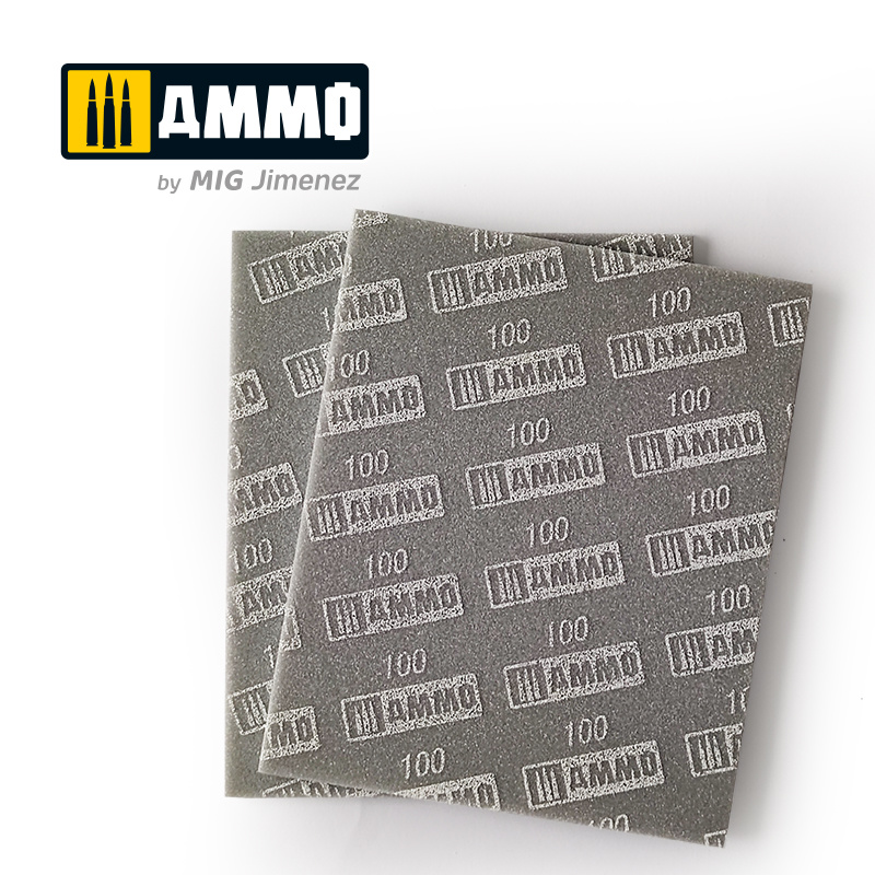 Ammo by Mig Jimenez Sanding Sponge Sheet (Grain 100) - Ammo by Mig Jimenez - A.MIG-8555