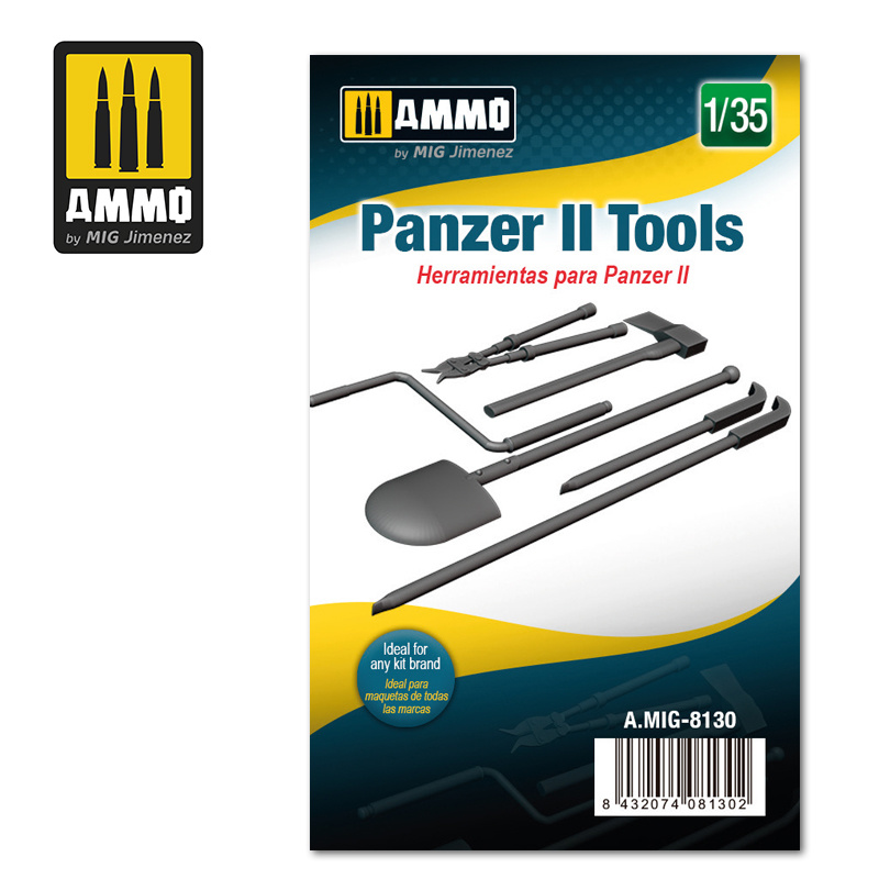 Ammo by Mig Jimenez Panzer II Tools- Scale 1/35 - Ammo by Mig Jimenez - A.MIG-8130