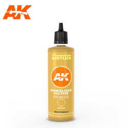 3rd Generation Acrylic Modelling Color - Dunkelgelb Ral 7028 Dark Yellow Surface Primer Acrylic Modelling Color - 100ml - AK-Interactive - AK-11245